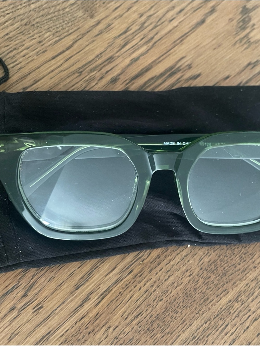 Green Square Reading Glasses